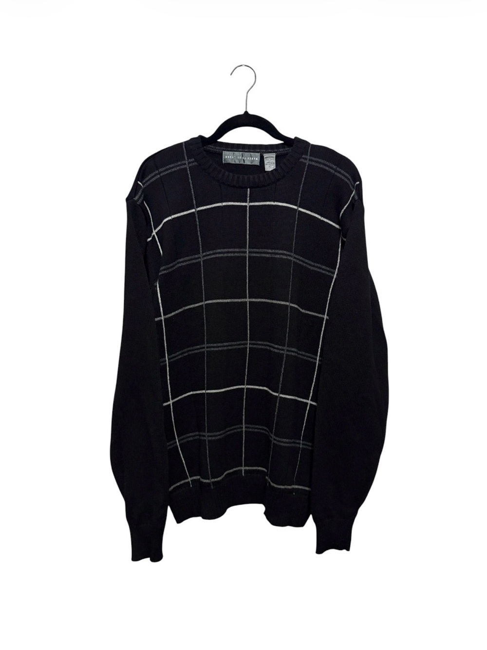 Oscar de la Renta Windowpane Sweater